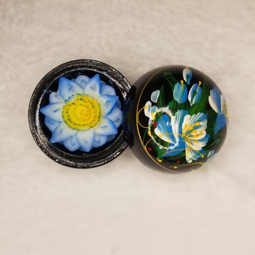 Hand carved decorative floral scented soap